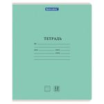 Тетрадь 12 л. BRAUBERG КЛАССИКА NEW узкая линия, обложка картон, ЗЕЛЕНАЯ, 105692, 20шт
