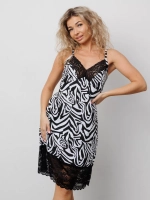 Ночная сорочка на бретелях хлопок кружевная больших размеров