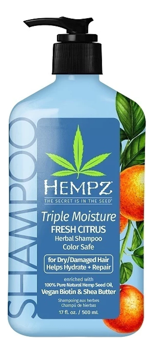 Hempz Шампунь Тройное увлажнение-Triple Moisture Moisture-Rich Daily Herbal Replenishing Shampoo