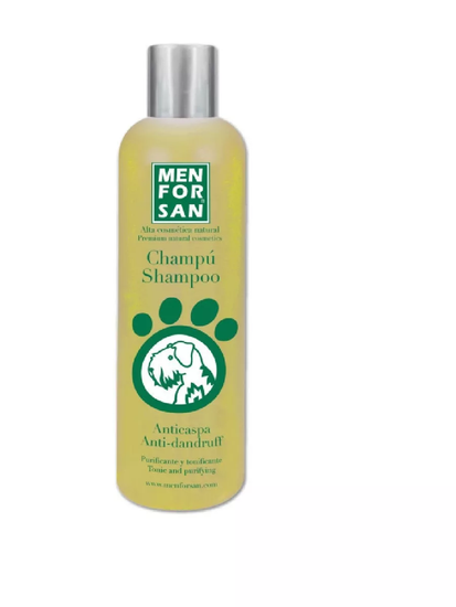 Men For San шампунь для собак натуральный Против перхоти, с лимоном