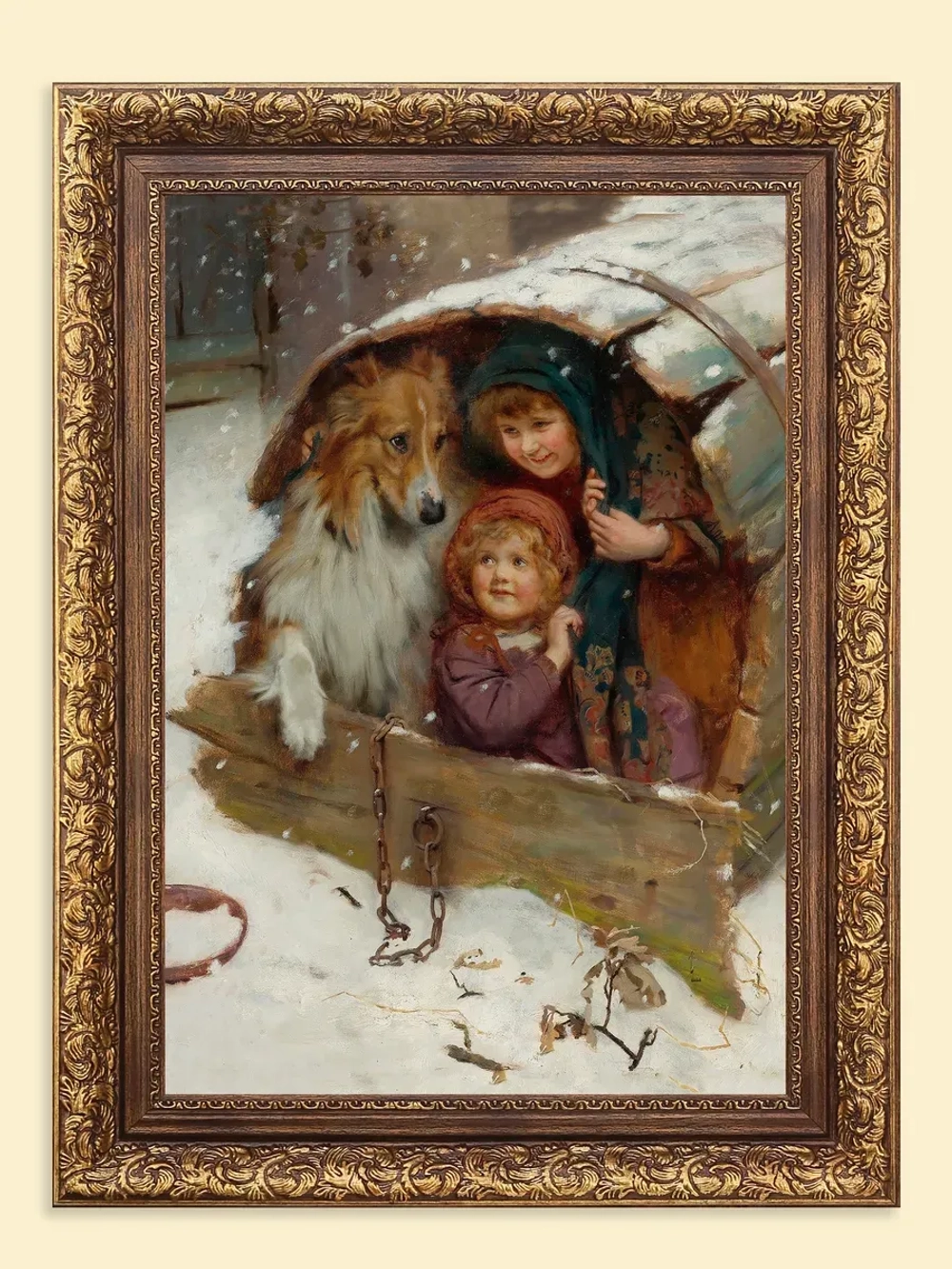 Картина на стену интерьерная на холсте "Дети"