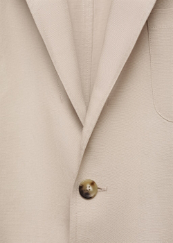 Костюмный пиджак приталенного кроя из смеси льна и лиоцелла