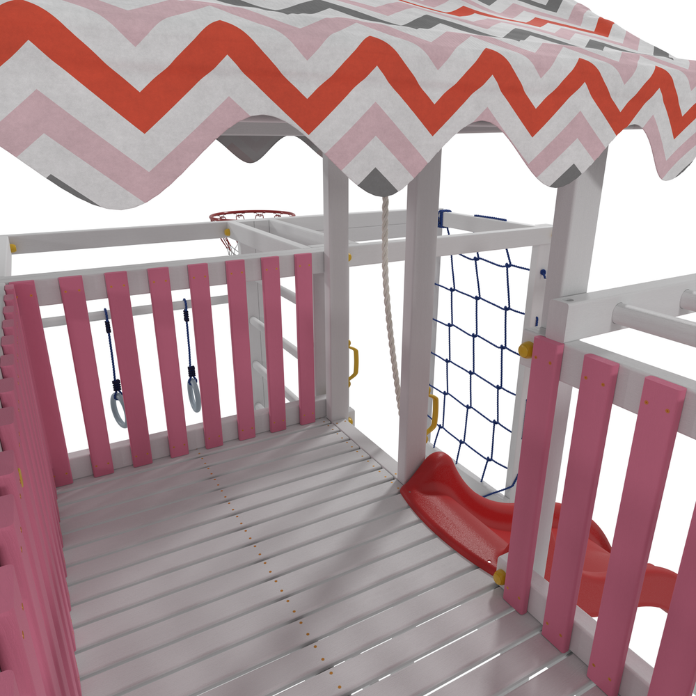 Детский домашний игровой комплекс чердак ДК1Р Розовый