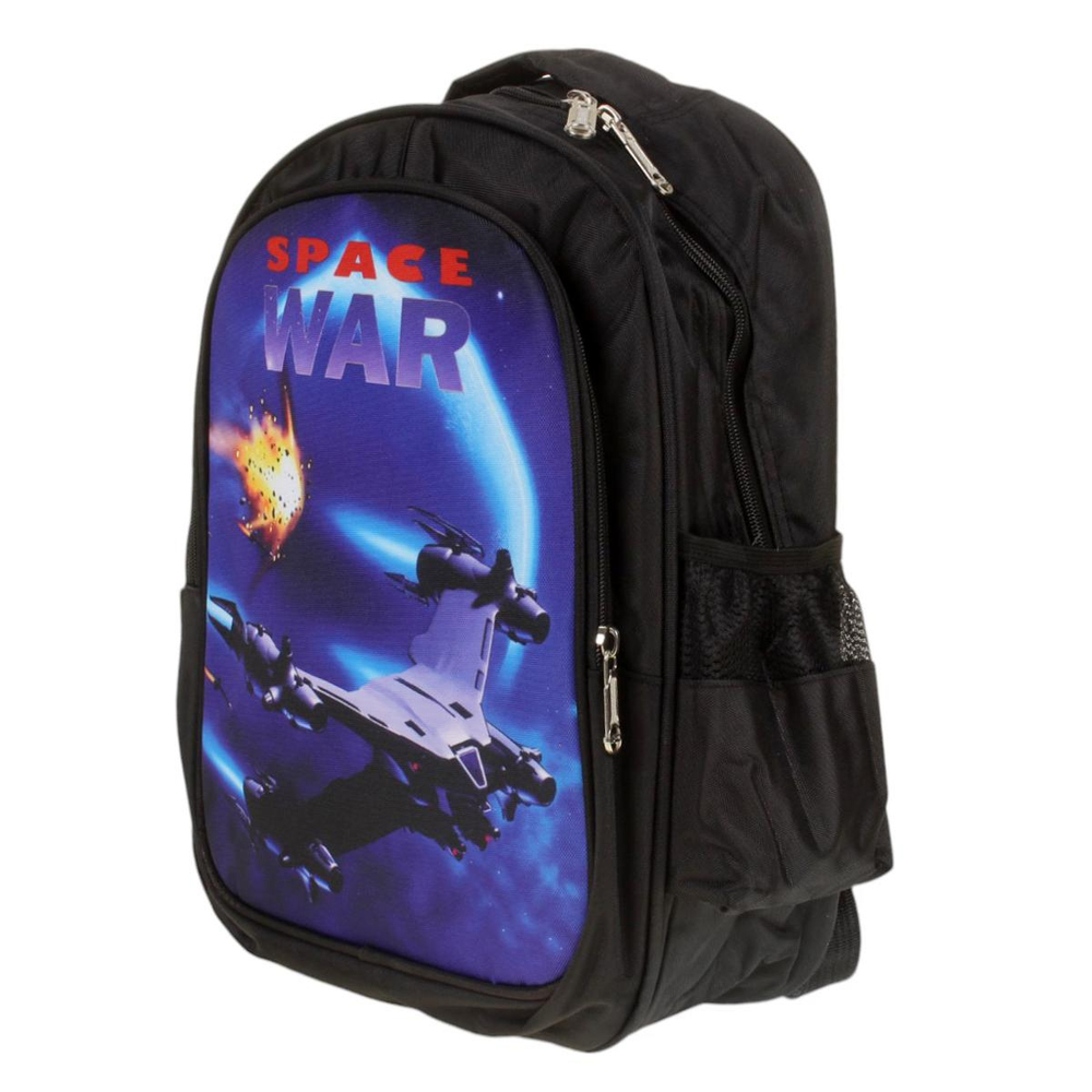 Рюкзак школьный для мальчиков 30*13*39см, эргономичная спинка 2 отделения, боковые карманы