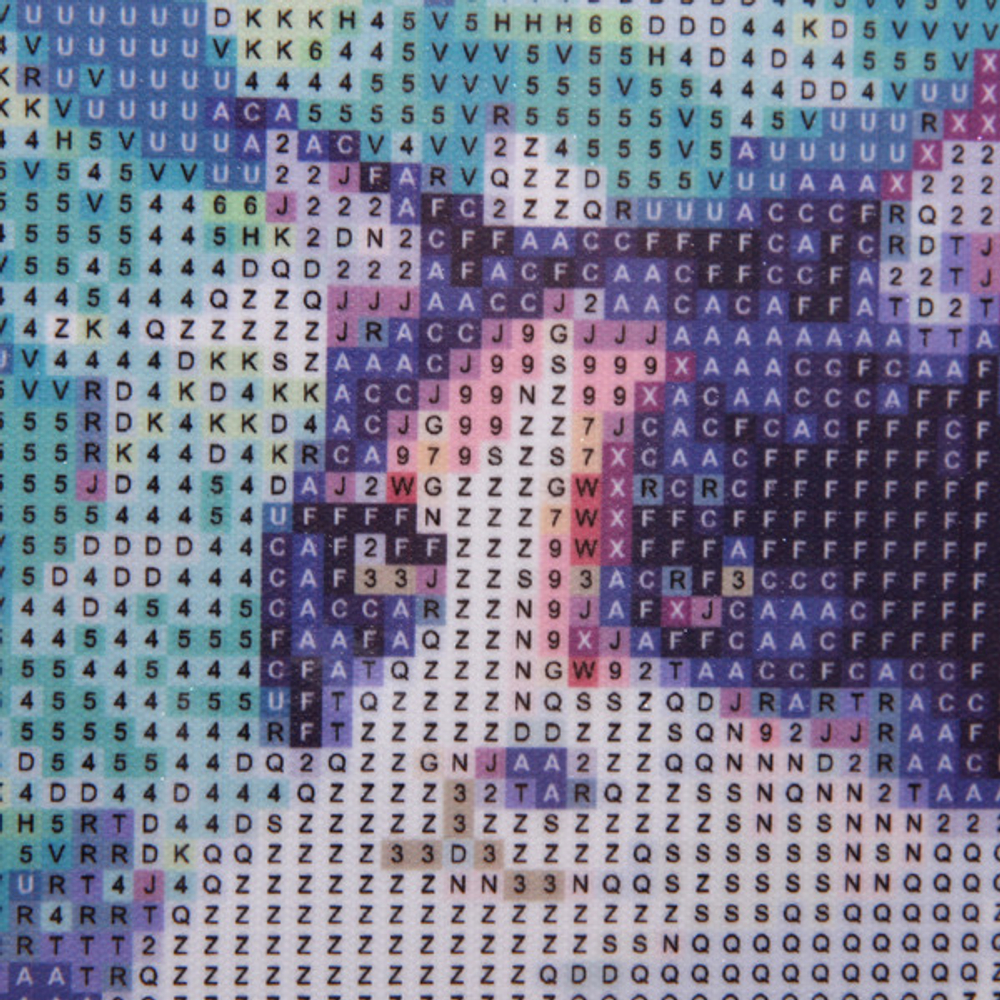 Алмазная мозаика на подрамнике с полным заполнением «МИР ЯРКИХ КРАСОК», котик, 40*50см