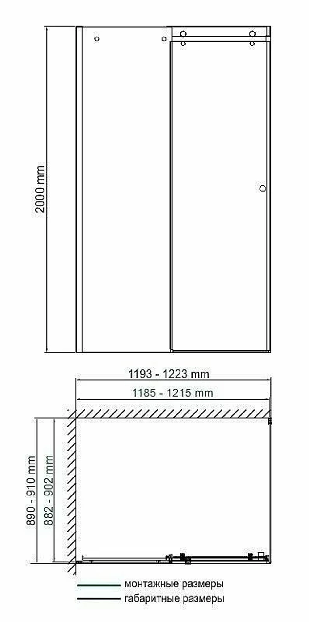 Душевой уголок WasserKRAFT Vils 56R07 90x120