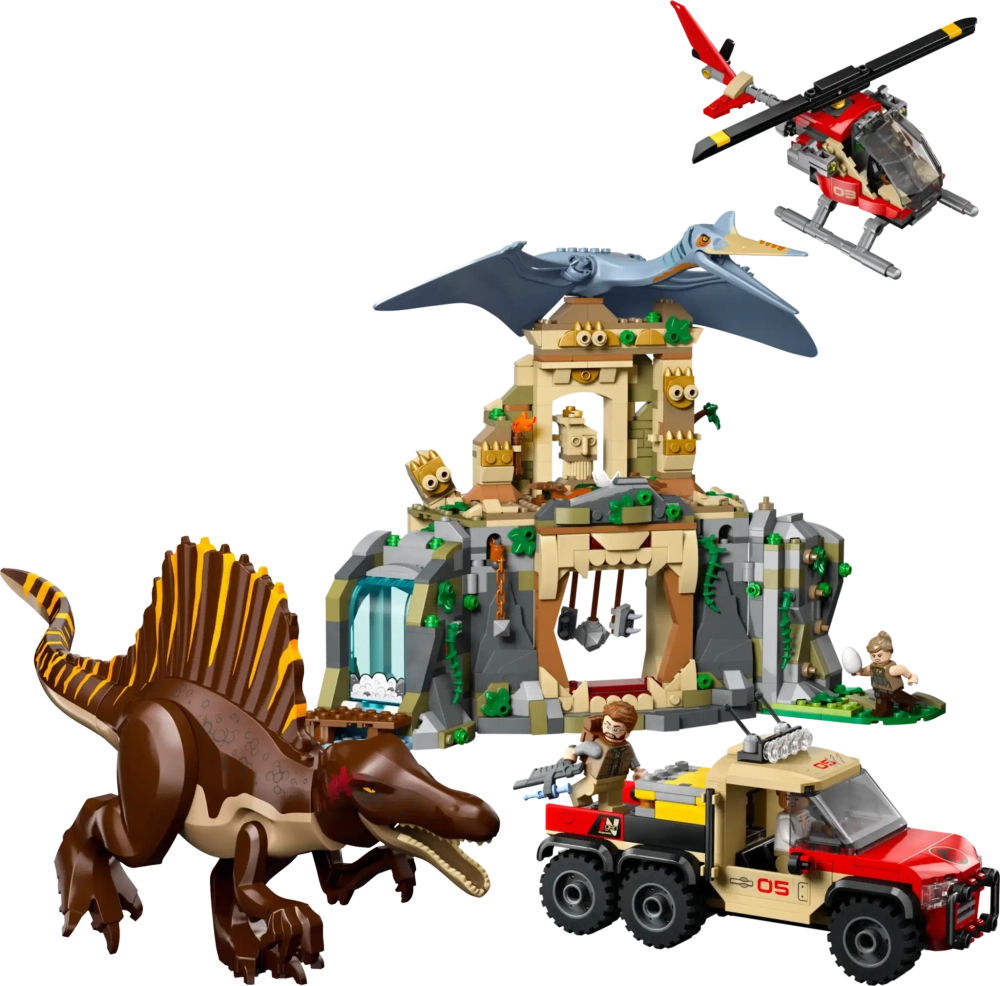 Конструктор LEGO Jurassic World 76976 Воздушная миссия спинозавра и Кецалькоатля