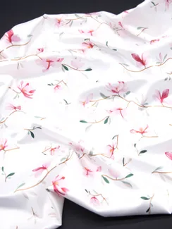 Атлас-стрейч бельевой, магнолия