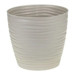 Кашпо ДЮНА D180мм 3л с поддоном кремовый (комплект 12 шт)