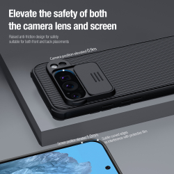 Усиленный защитный чехол с защитной шторкой для камеры от Nillkin на Google Pixel 9 Pro, серия CamShield Pro Case