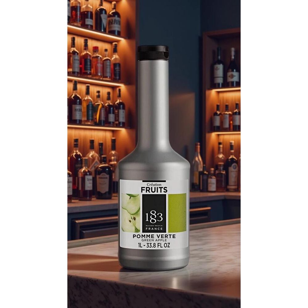 Пюре основа для напитков Зеленое Яблоко 1л 1883 Maison Routin