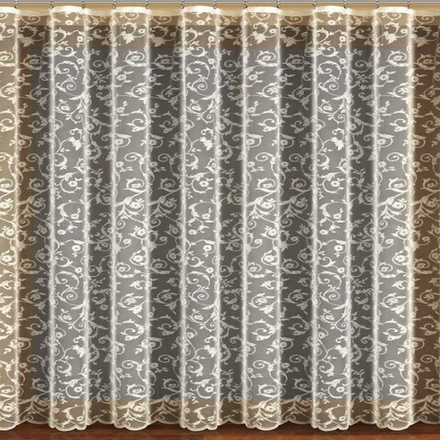 Занавеска "Ф. ВОСТОЧНЫЙ НАПЕВ" на шторной ленте, цвет кремовый, Польша.