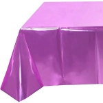 Скатерть фольгированная «Metallica» 137*183см цвет розовый, пвх