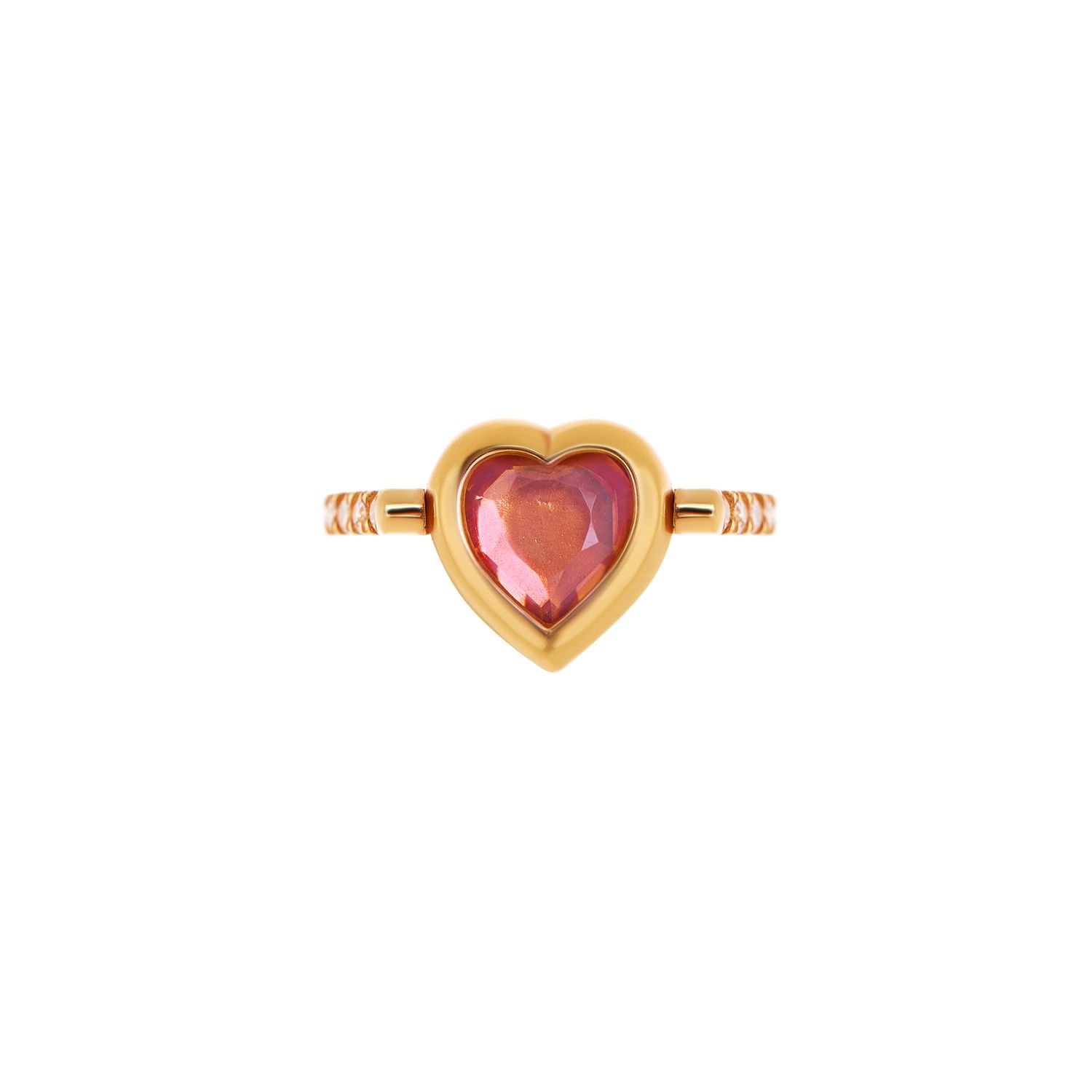 Кольцо Eddy Heart Ring - Dusty Pink