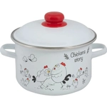 Кастрюля эмал цил Chickens’stories 3,0л ТМ FOOD ATELIER