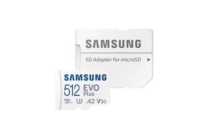 Карта памяти Samsung microSDXC EVO Plus Class10 UHS-I U3 (160MB/s) 512GB + ADP (EU)
