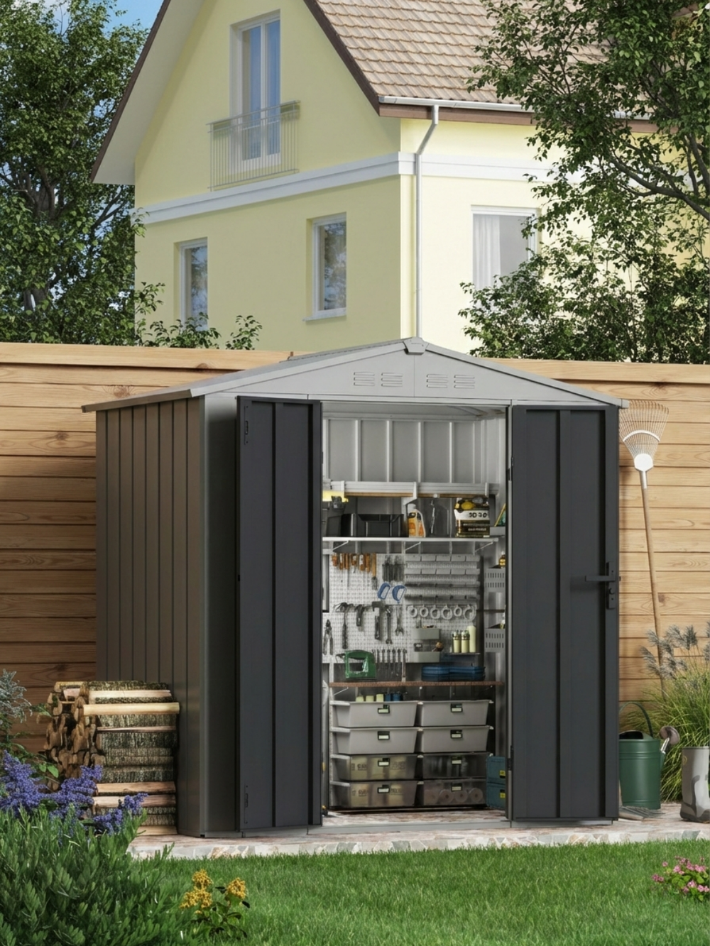 Металлический хозблок Klesto 1,8x1,2 м Premium