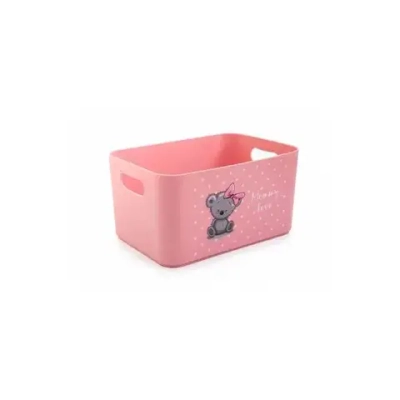 Корзина для детских игрушек Mommy love (нежно-розовый)