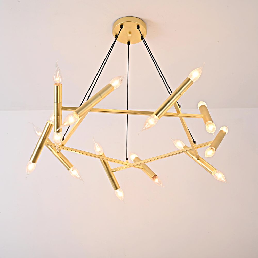 Подвесная Люстра Jonathan Browning Le Pentagone Chandelier 20 Light By Imperiumloft