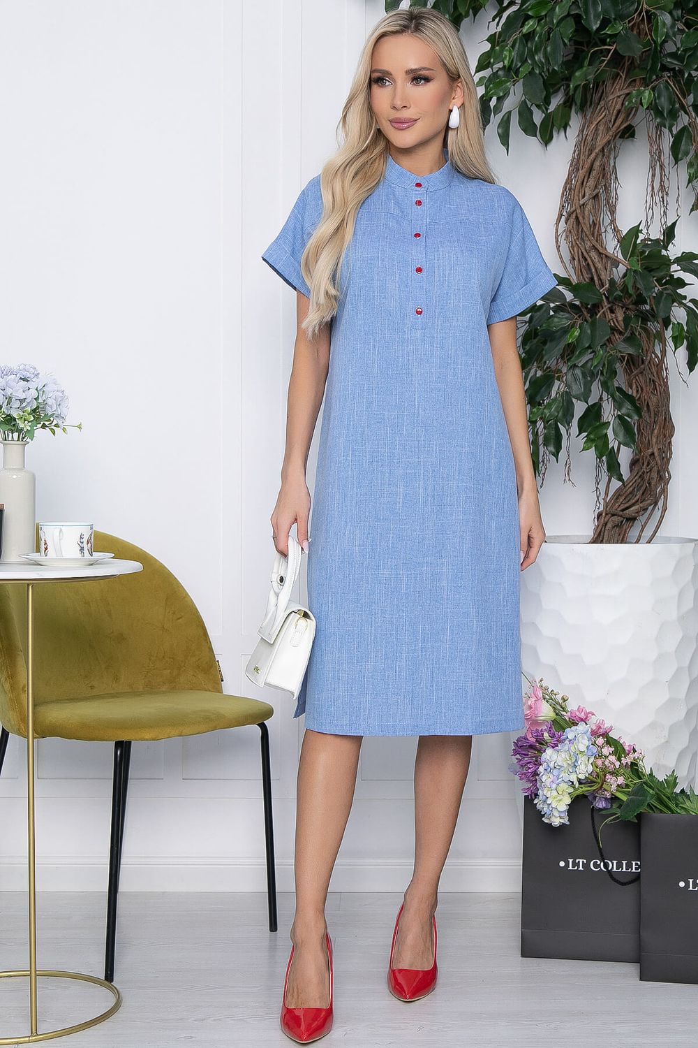 Платье Бон Вояж (голубое) П10626 LT Collection