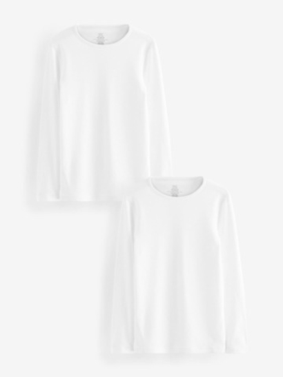 Лонгслив для мальчика Next 447-238, 2 шт., Белый