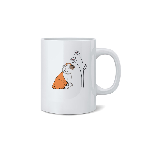 Кружка  "Английский с цветами"