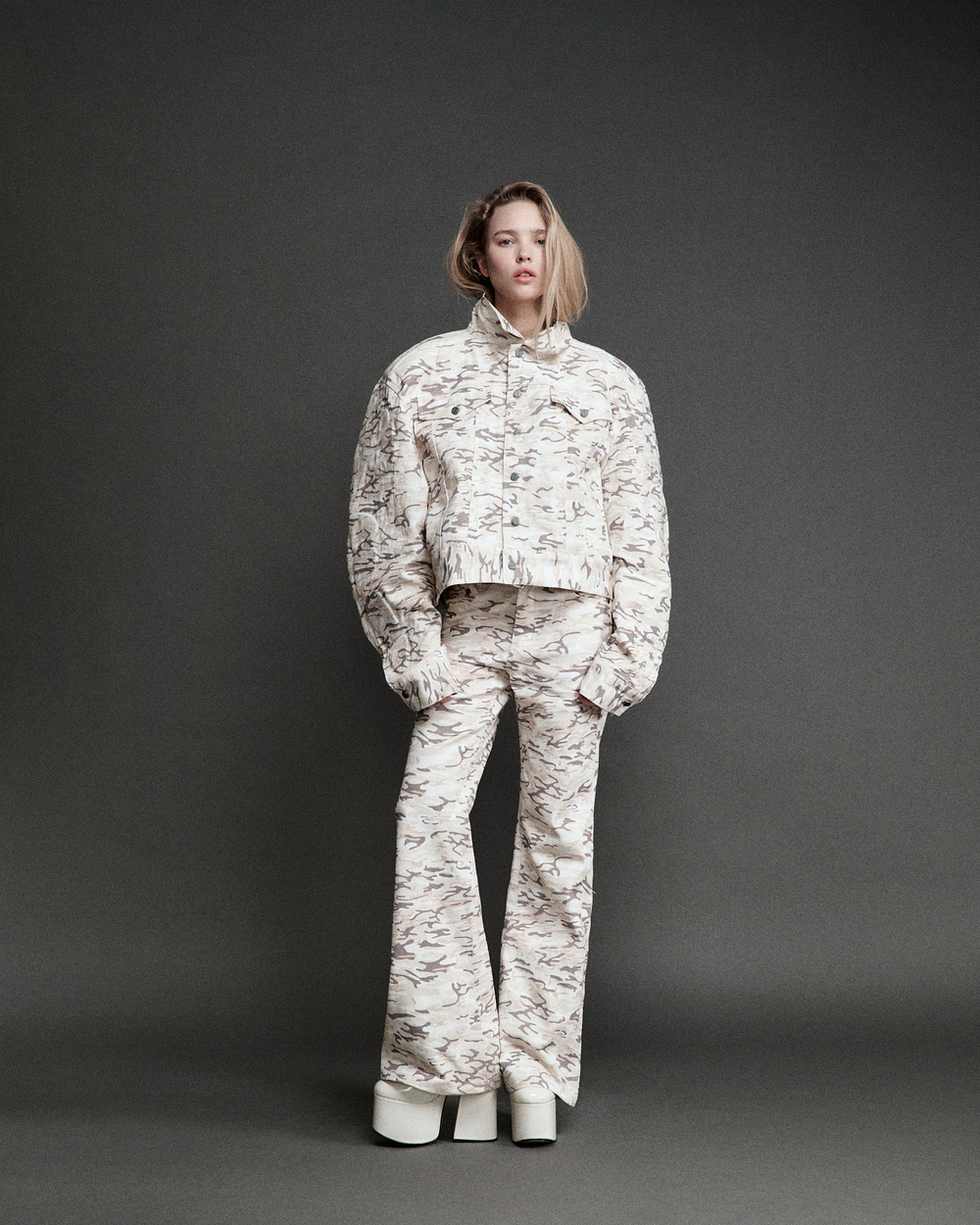 Куртка джинсовая  милитари