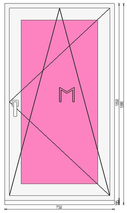 Пластиковое окно 1350 х 750 ТермА Эко + Москитная сетка