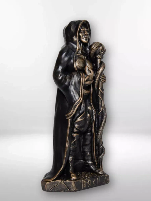 Коллекционная алтарная фигурка статуэтка скандинавский Бог Локи оберег для дома