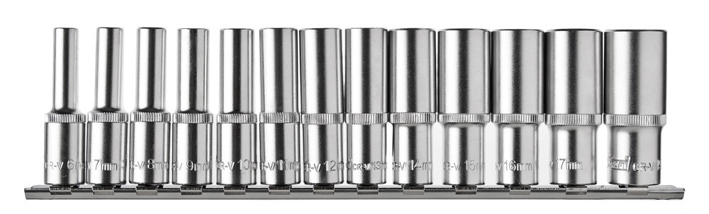 Набор торцевых головок 13пр высокие 3/8 Kraft (6-19мм)