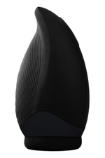 Мастурбатор с вибрацией и функцией нагрева Squeezable Stroker (Цвет: черный)