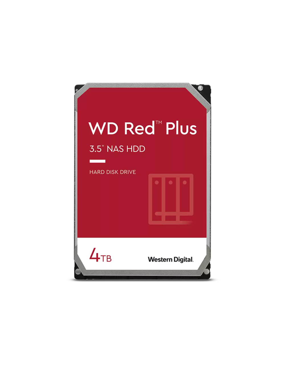 Western Digital HDD SATA-III 4Tb Red Plus for NAS WD40EFPX, 5400RPM, 256MB buffer, 1 year