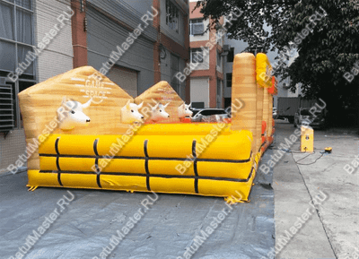 Надувной батут для аттракциона Родео "Дикое Родео", 5*5*3 м