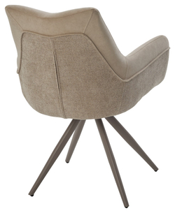 Стул МАРК 360 град., цвет B-03/LOTOS-03 бежевый, велюр / латте каркас М-City