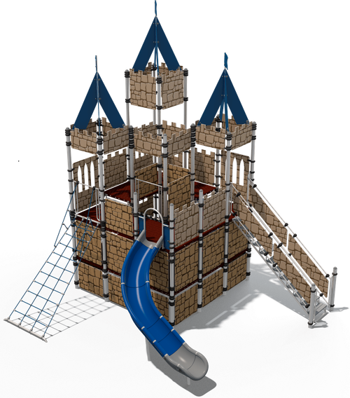 Детский городок Замок Иф (пластик голубой)