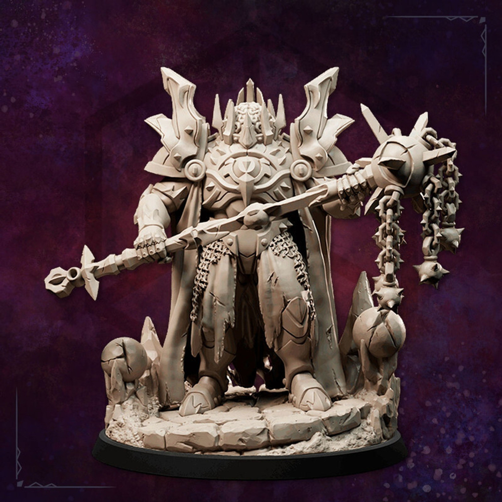Иллитид mind flayer Illithid Свежеватель разума Воин Паладин Варвар Файтер Рыцарь миниатюра для dnd, днд, pathfinder, фентези, Настольная игра, НРИ, Варгейм, РПГ
