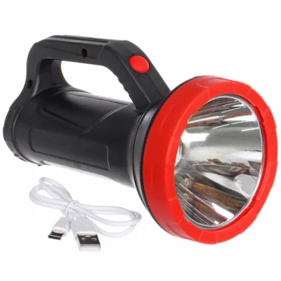 Фонарь ручной 4 режима 1LED+COB, аккумуляторная батарея 1200mAh USB X503