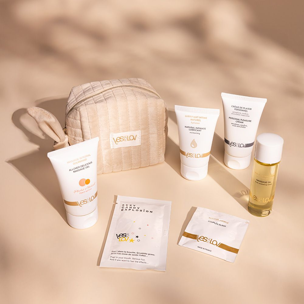 Набор YESforLOV La Trousse Enchantée в бежевой косметичке (Цвет: бежевый)