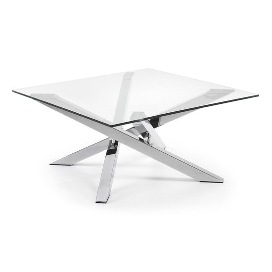 Журнальный столик Mikado 90 x 90 см стеклянный