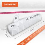 ТАБЛЕТНИЦА / Контейнер для лекарств и витаминов "7 дней/1 прием" КОМПАКТНЫЙ, DASWERK, 630843