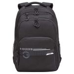 Рюкзак Grizzly, 32*45*23см, 2 отделения, 4 кармана, анатомическая спинка, черный-белый