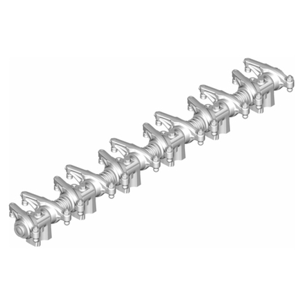 536.1007090-01 Ось с коромыслом и стойками