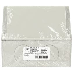 Распаячная коробка ЭРА KORv-240-195-165 ОП серая 240х195х165мм на винтах d25-3шт d32-2шт IP55