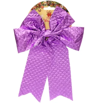 Бант на ёлку «Волшебный день» 24*32 см, Фиолетовый