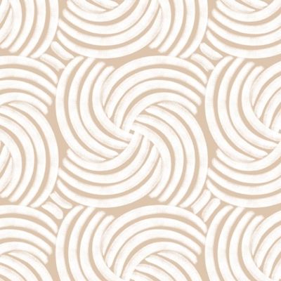 Белый узор на бежевом