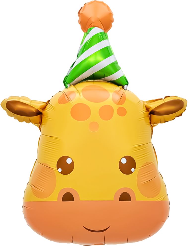 Шар (29&#39;&#39;/74 см) Фигура, Жираф в колпачке, 1 шт.