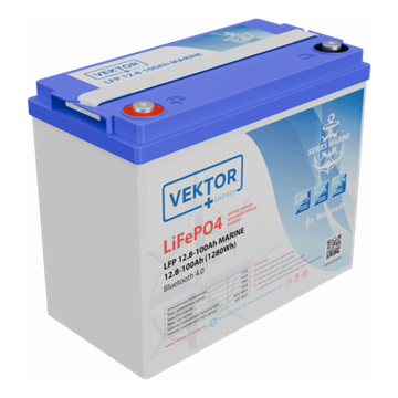 Литий Аккумулятор LFP 12,8-100 MARINE Series Smart BMS 100A (Bluetooth 4.0), фото №2476837073