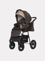 Коляска  ALFA (2 в 1) (RIKO BASIC) 09 коричневый-бежевый