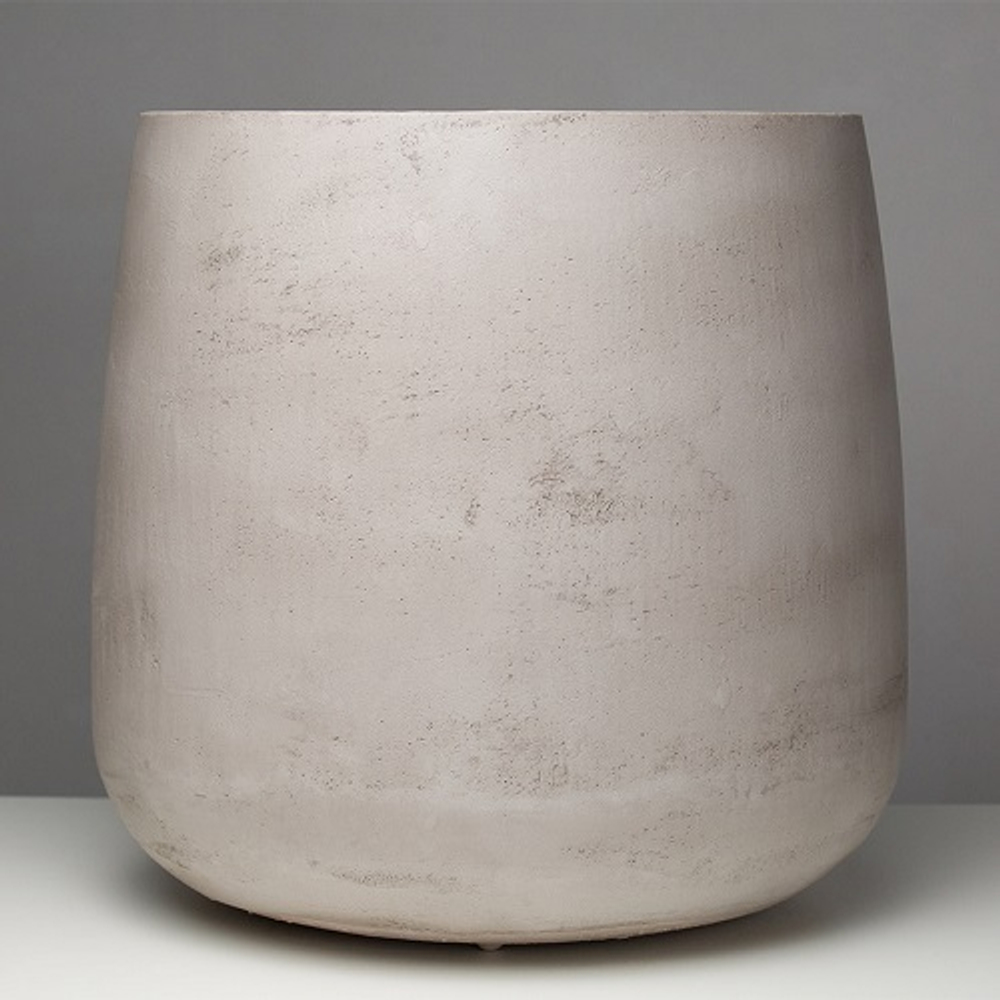 Кашпо Concretika Cone D36 H75 Concrete White