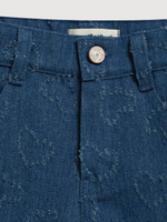 Джинсы с сердечками, Синий